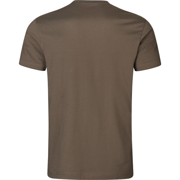 Harkila Mens Graphic T-Shirt 2 Pack 1601049 - Brown Granite / Phantom